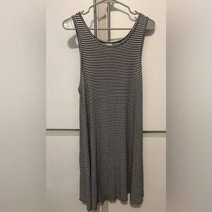 Faded Glory Black and White Sleeveless Sundress